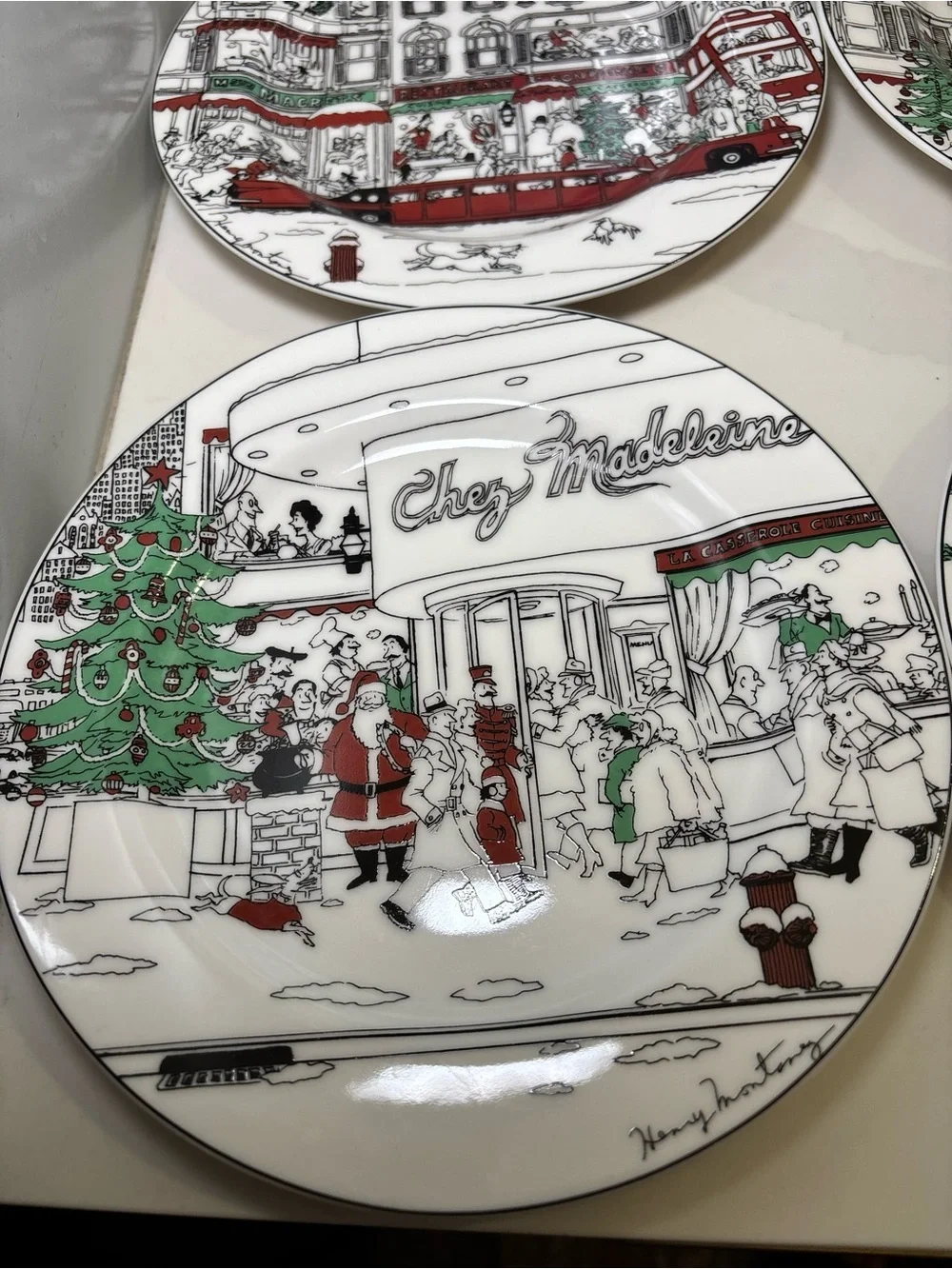 Set of 4 Noritake Epoch Le Restaurant X-MAS 8